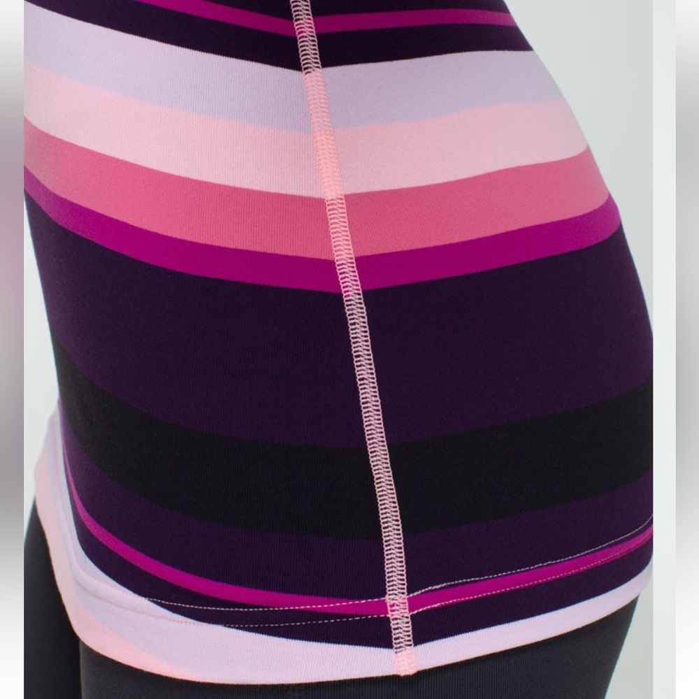 Lululemon Cool Racerback
Assorted Stripe Bleached Coral Size 4 - Picture 3 of 6
